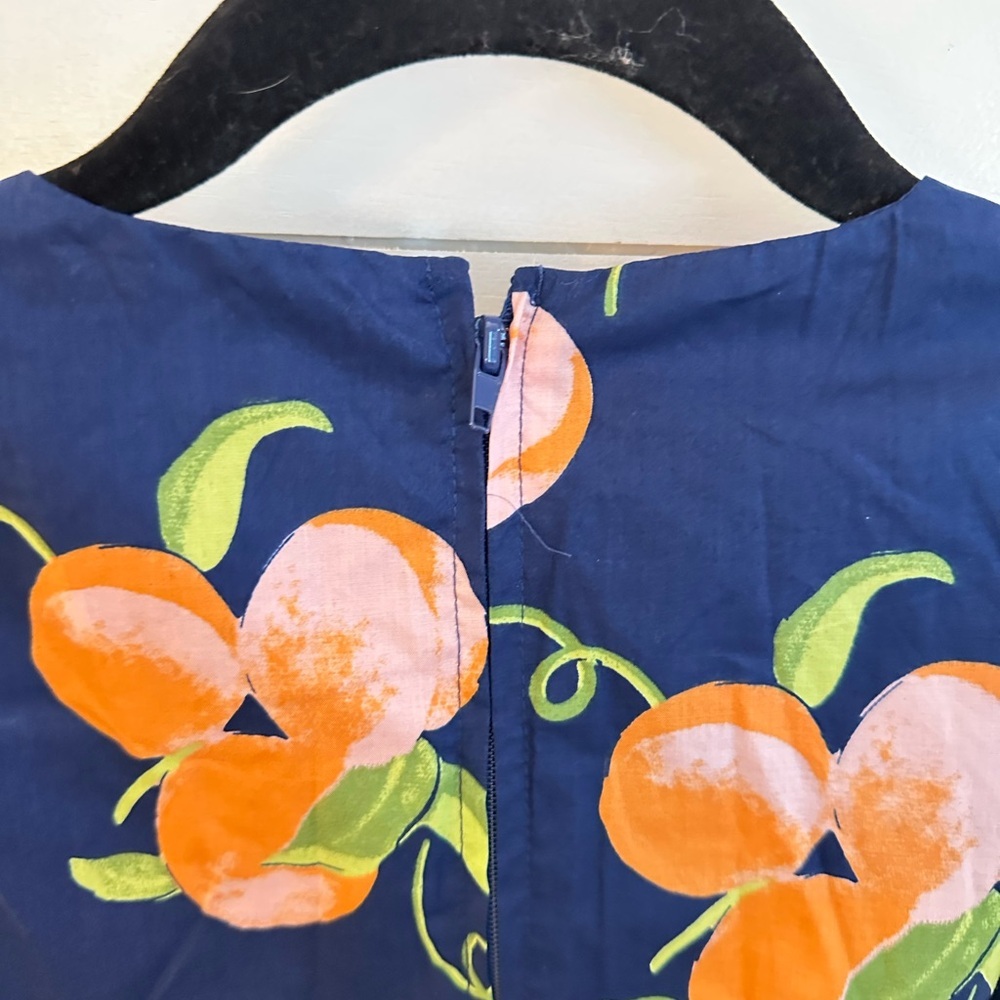 NWT MODCLOTH ERA 2 Sweet Peaches A-Line sleeveless blue midi length woman dress - Picture 13 of 15